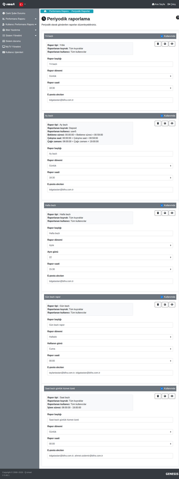 Periyodik Raporlama Örneği